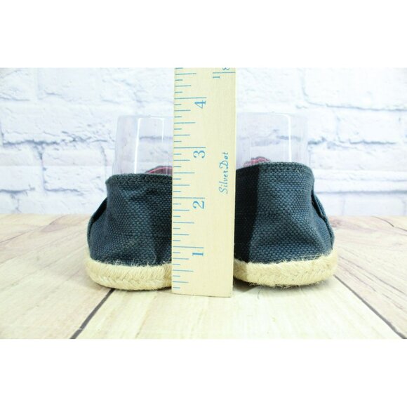 LL Bean Espadrilles Blue Canvas Slip-on Flats Size 9 Medium Hemp Rope - Picture 6 of 9